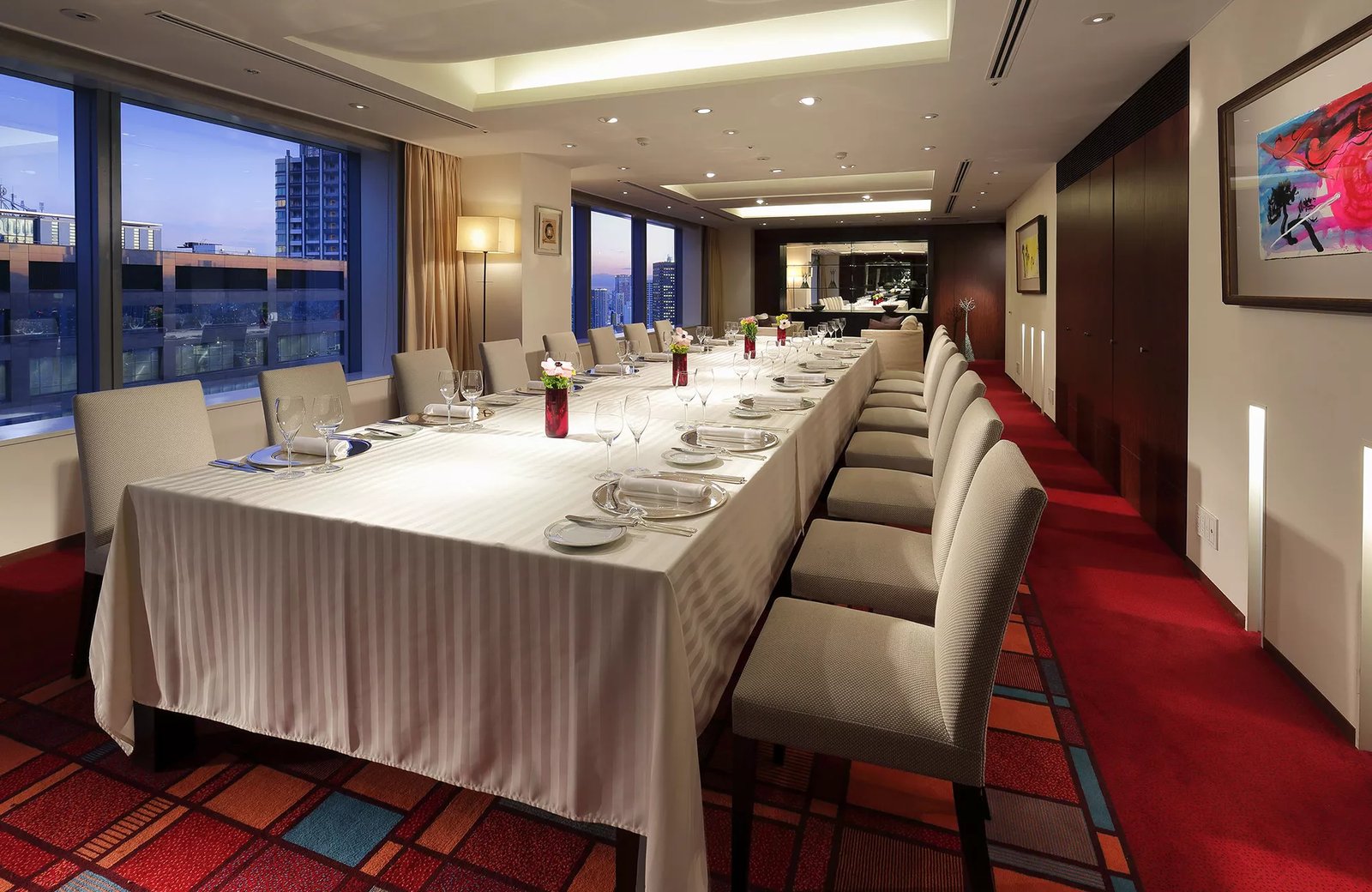 Park Hotel Tokyo, at the table