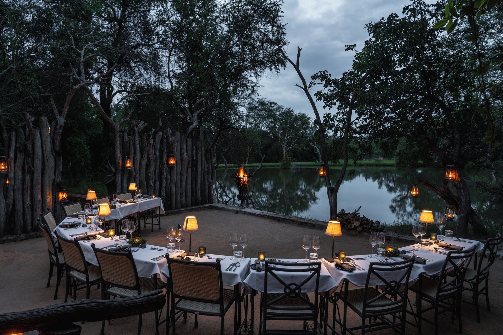 Jabulani Safari, lakeside boma
