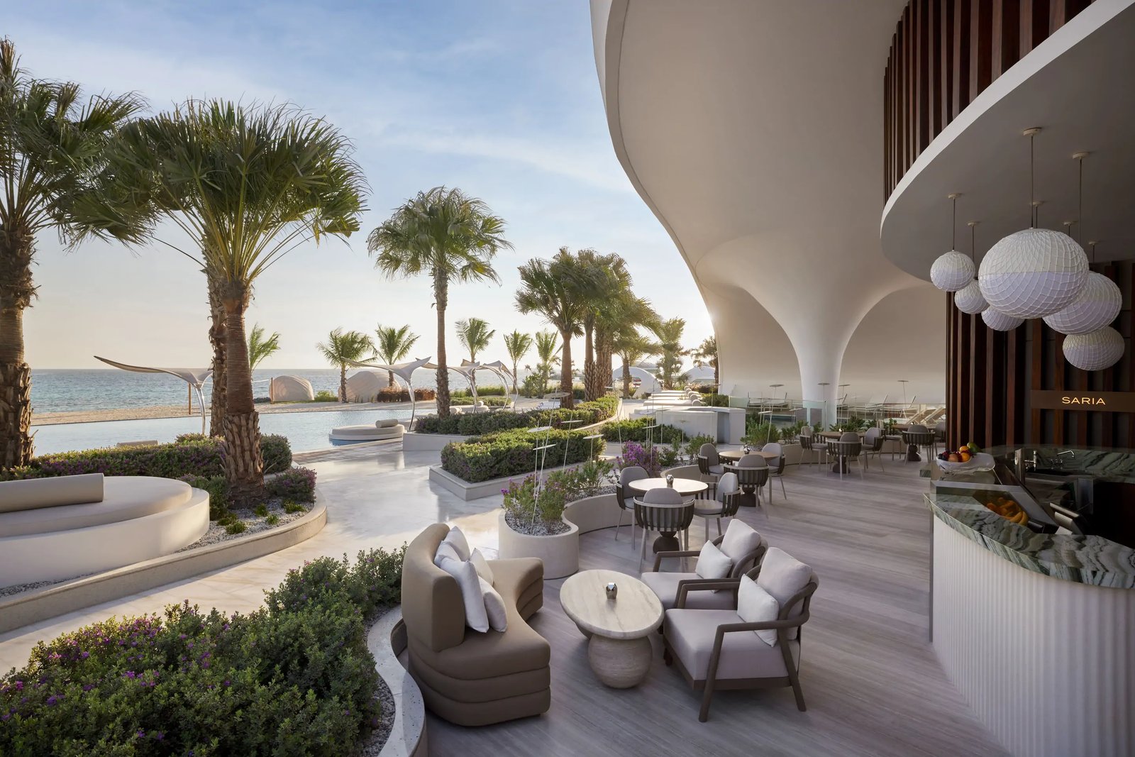 Shebara Resort, at the table