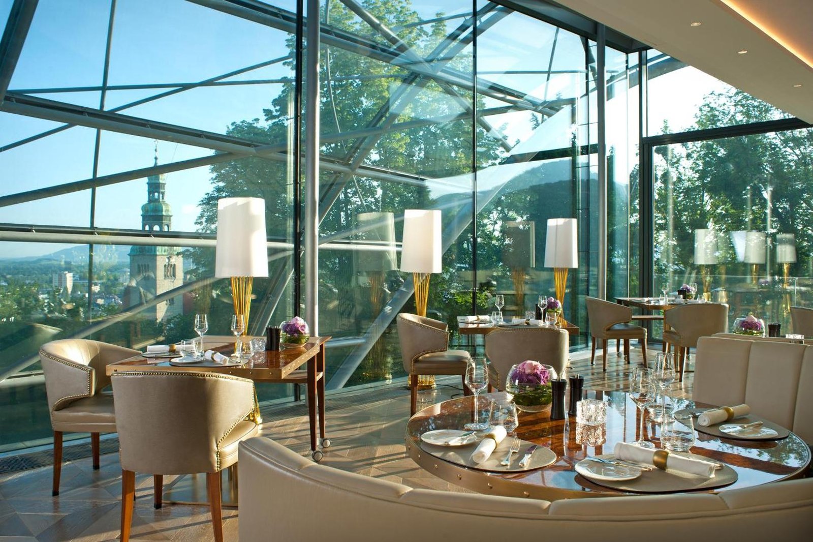Hotel Schloss Mönchstein, the glass garden
