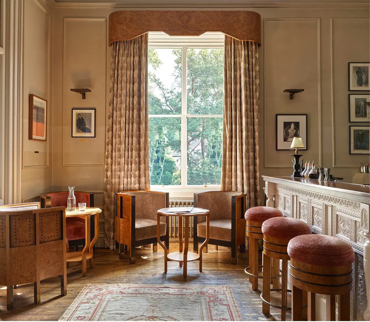 The Fife Arms, at the table