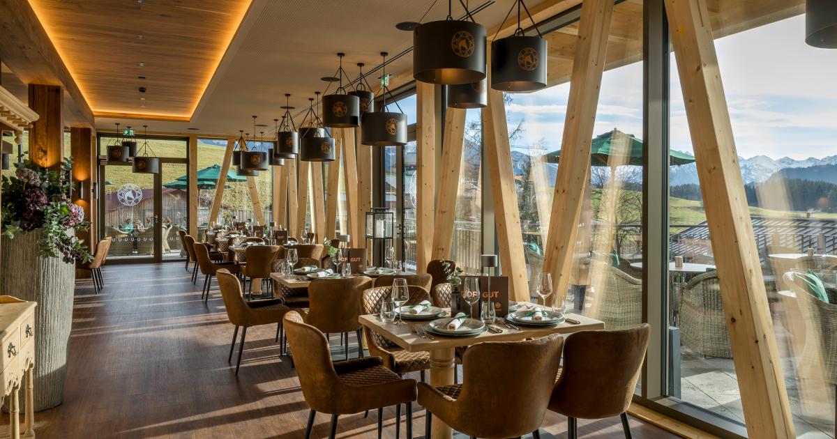 Sonnenalp Resort, at the table