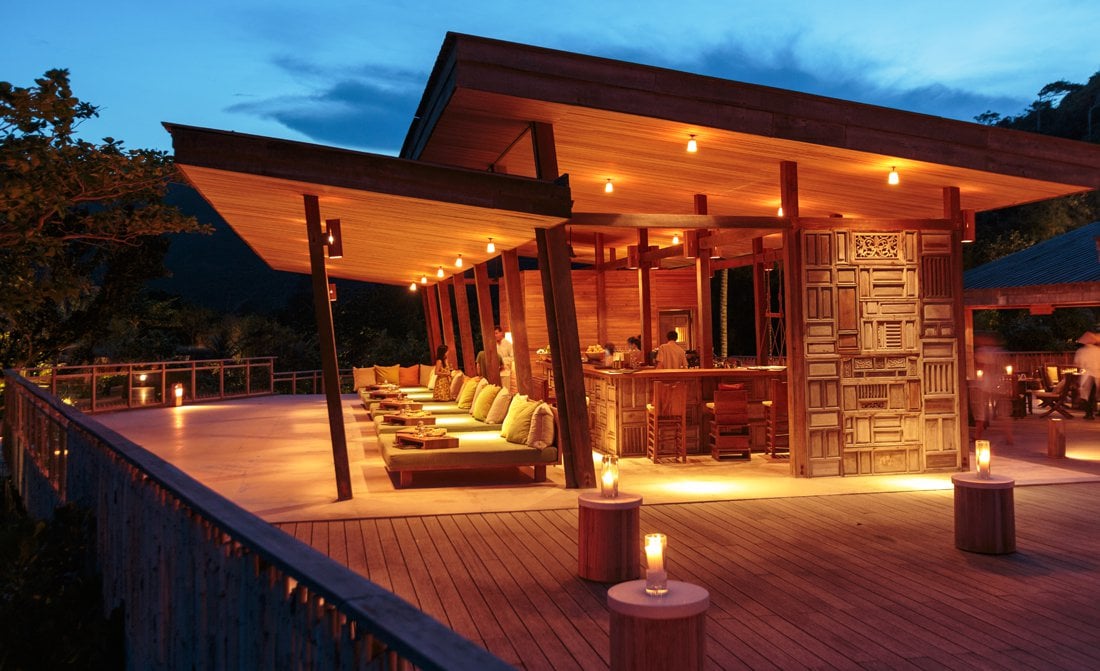 Six Senses Con Dao, at the table