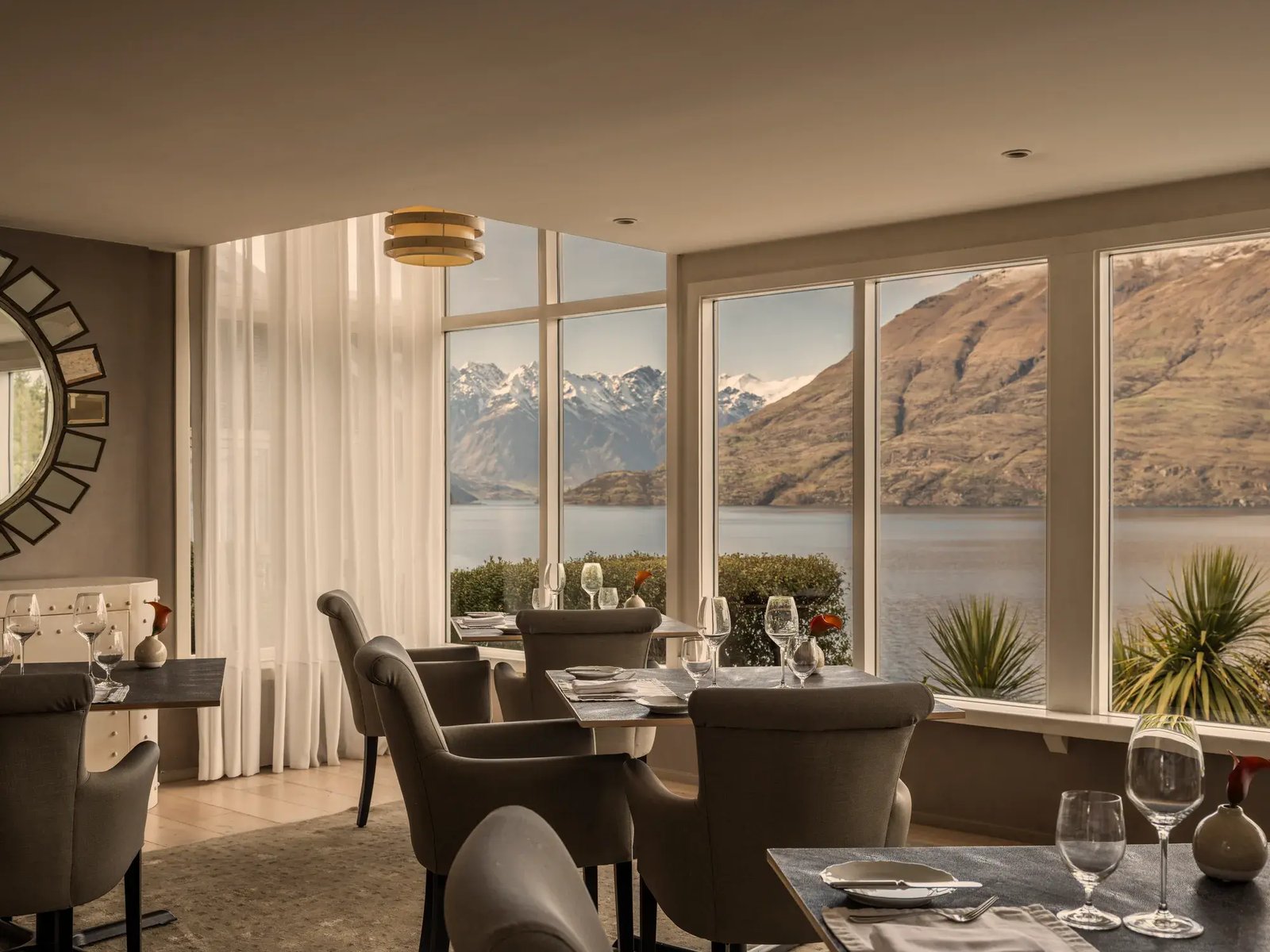 Rosewood Matakauri, the dining room