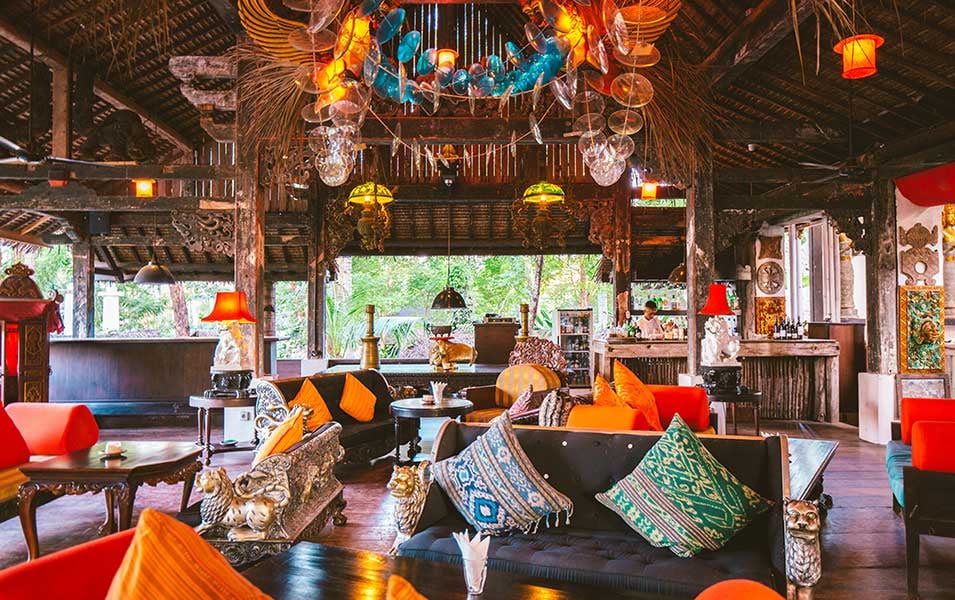 Hotel Tugu Lombok, at the table