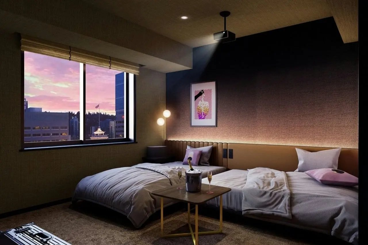 The Royal Park Canvas Ginza Corridor — rooms