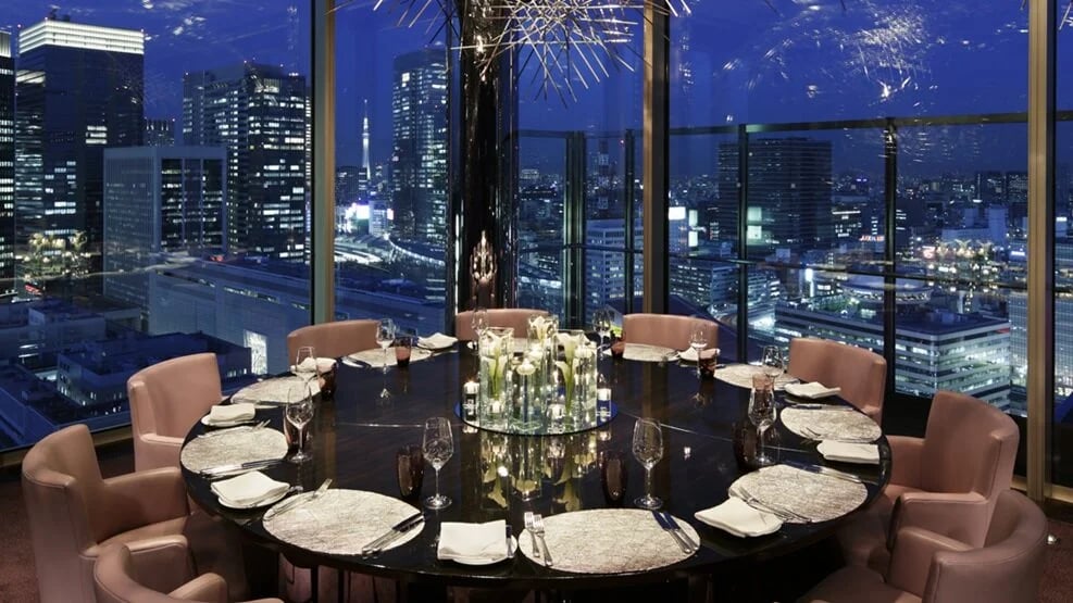 The Peninsula Tokyo, at the table