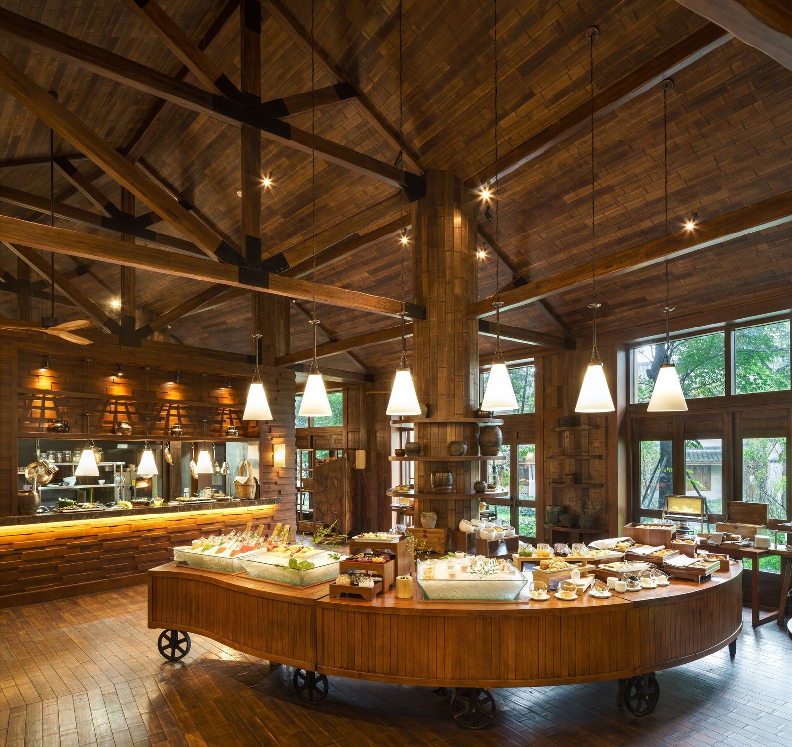 Six Senses Qing Cheng Mountain, at the table