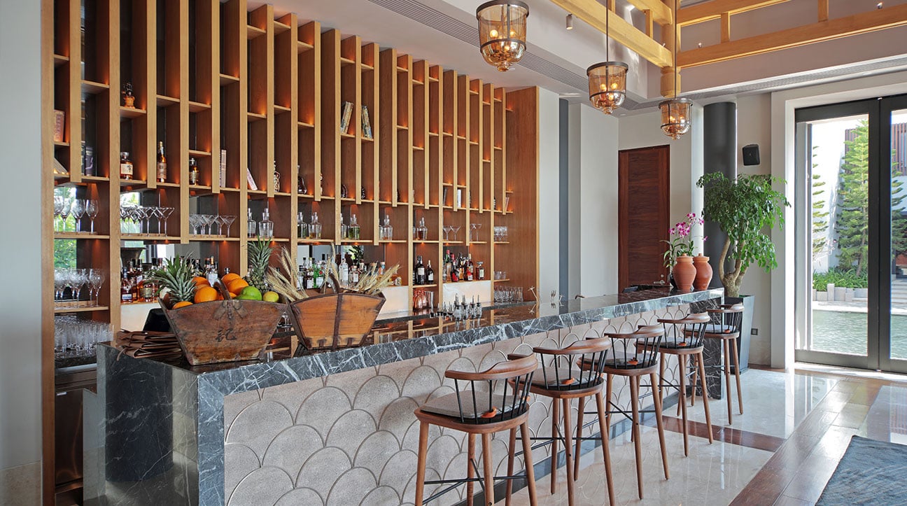 Capella Hotel Sanya, at the table