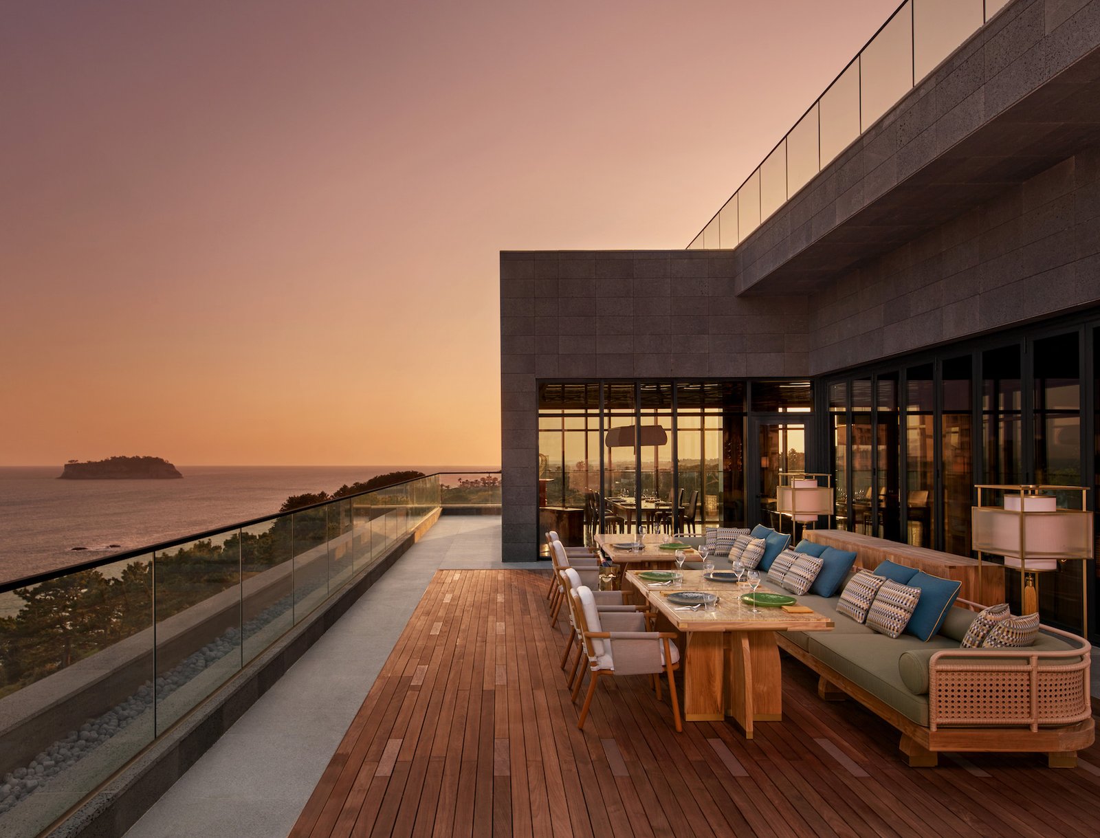 JW Marriott Jeju Resort & Spa, at the table