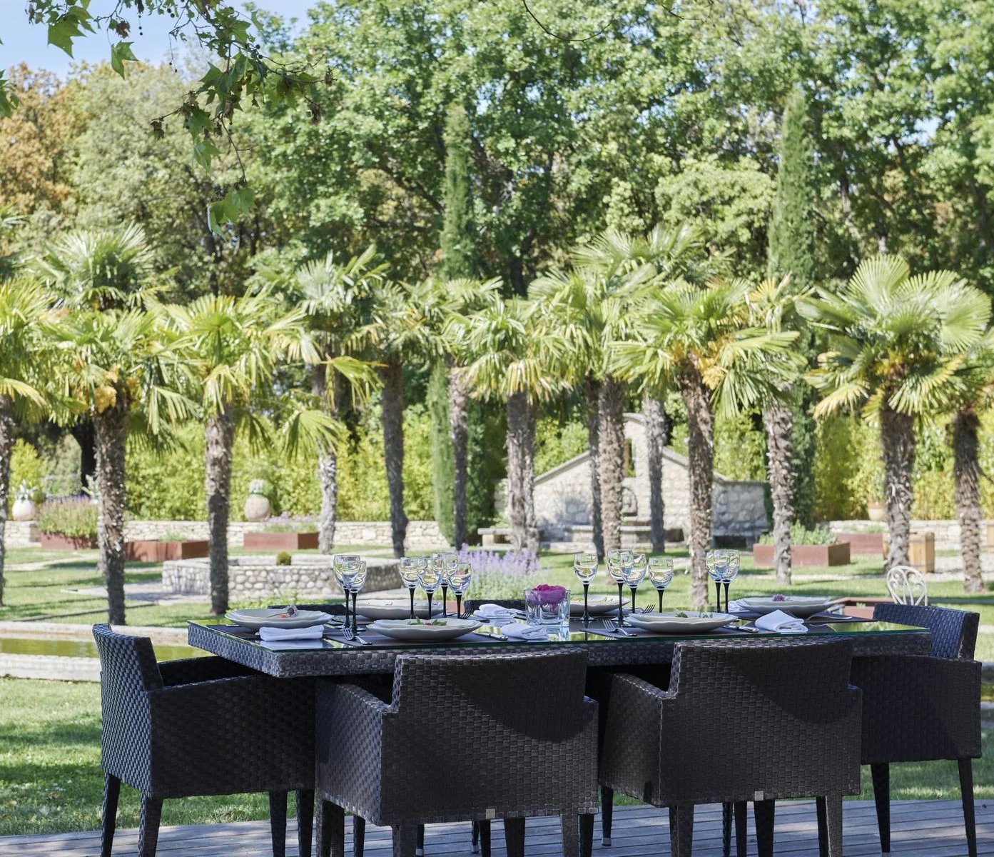 Domaine Des Andéols, at the table