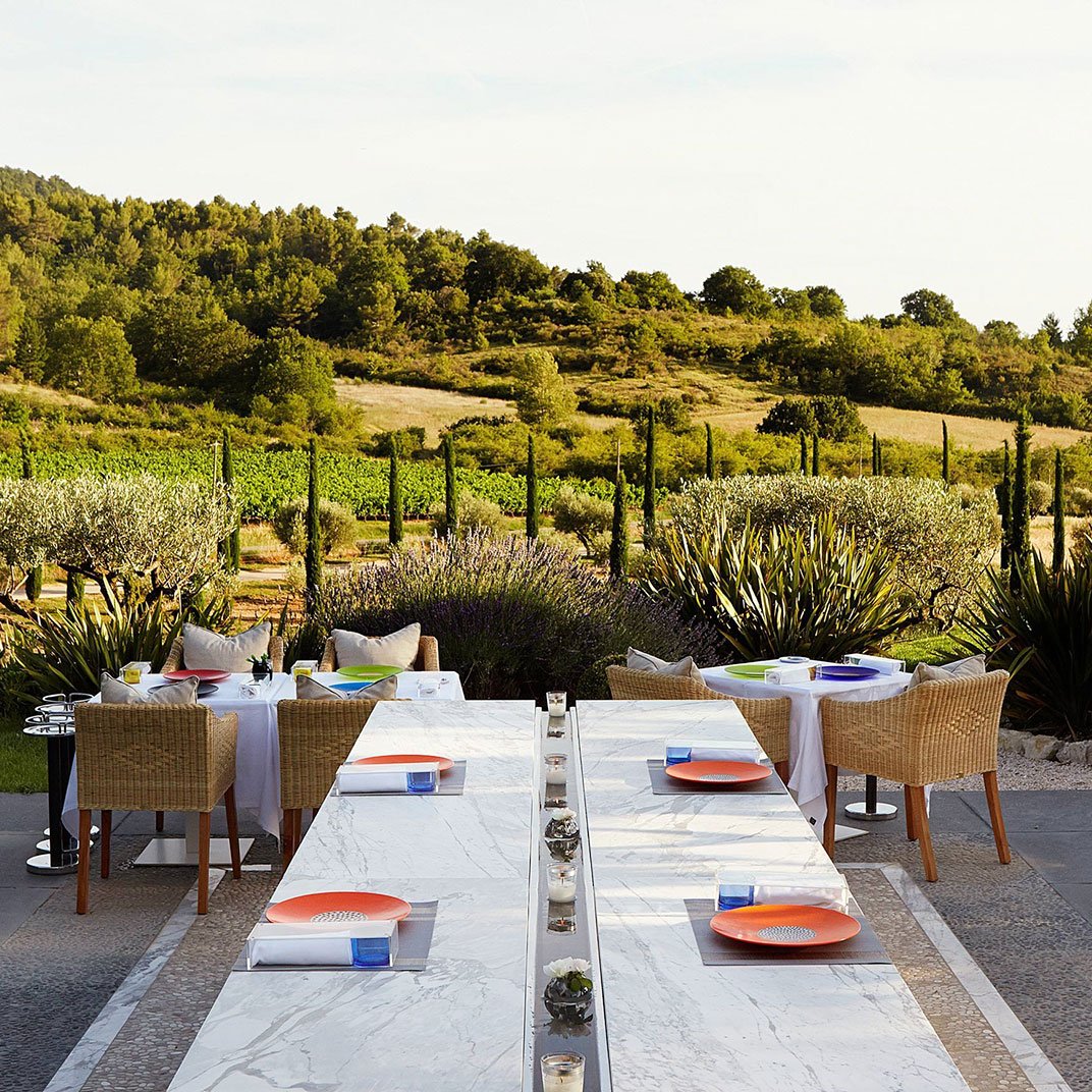 Domaine Des Andéols, at the table