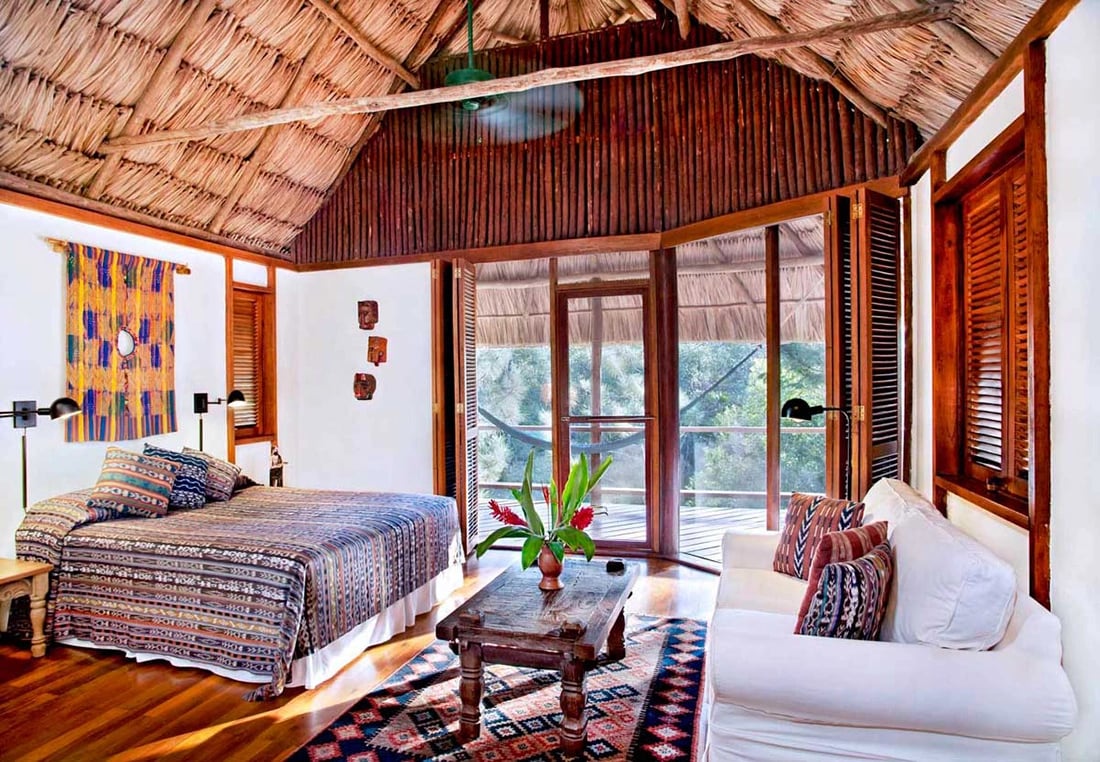 Blancaneaux Lodge, rooms