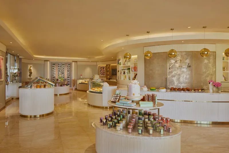 The Mulia Nusa Dua, at the table