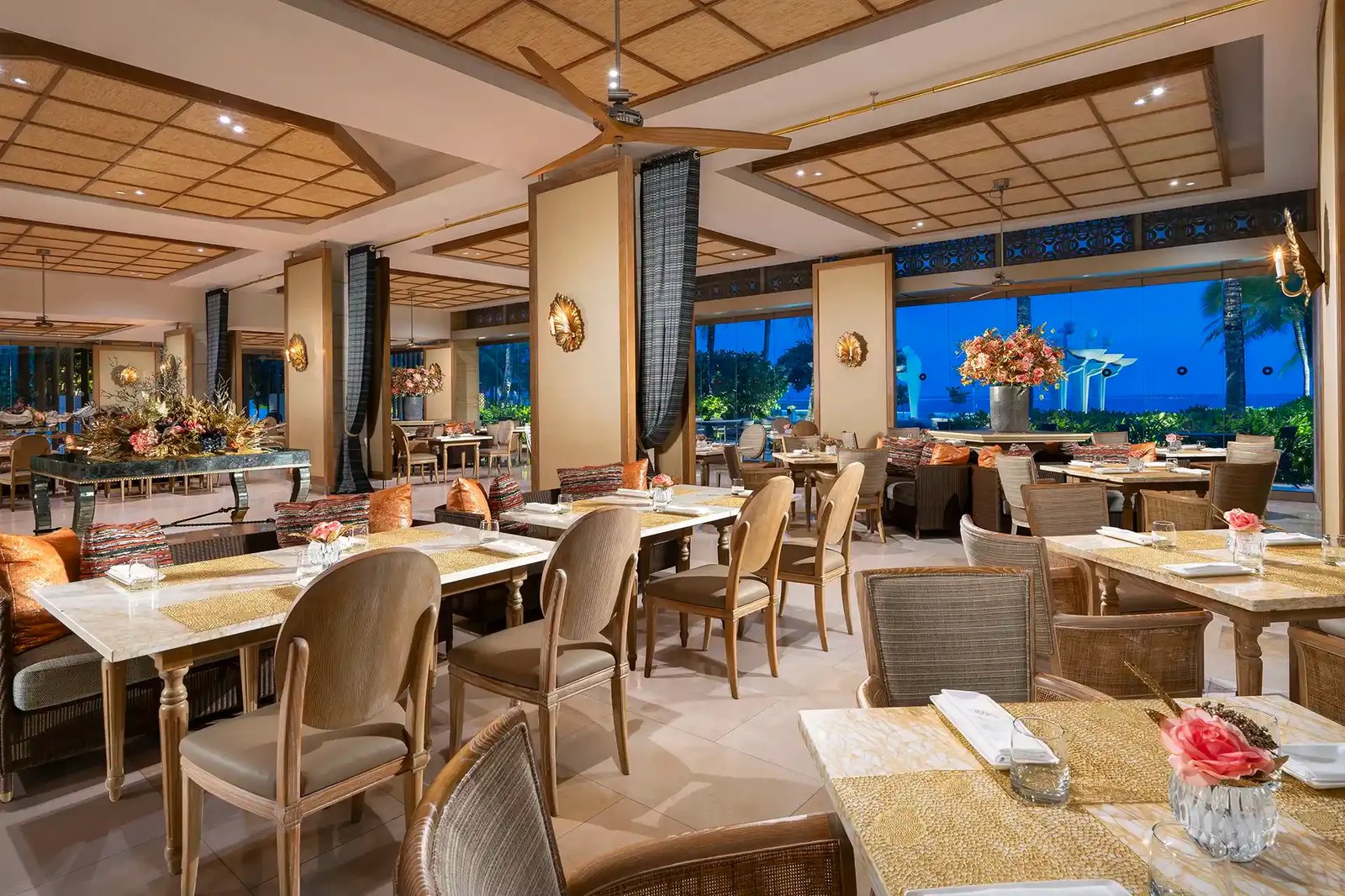 The Mulia Nusa Dua, at the table