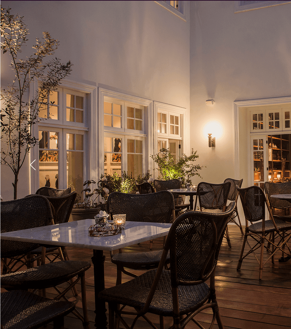 Hotel B, at the table