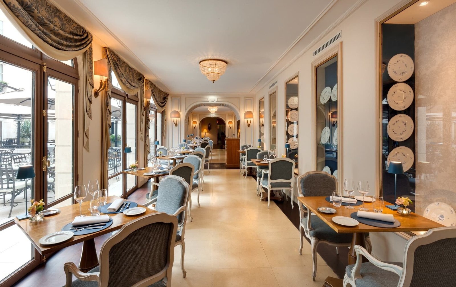 Auberge du Jeu de Paume, le jardin d'hiver
