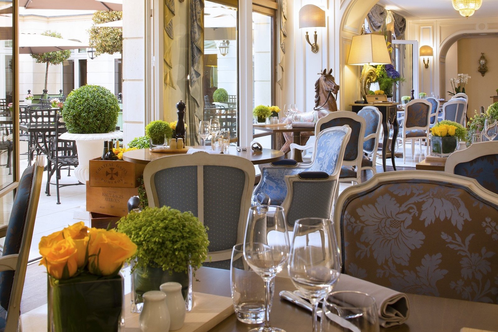 Auberge du Jeu de Paume, le jardin d'hiver