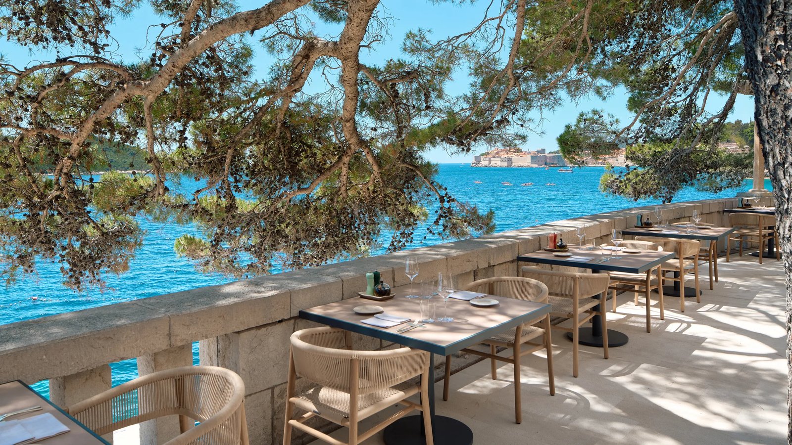 Villa Dubrovnik, at the table