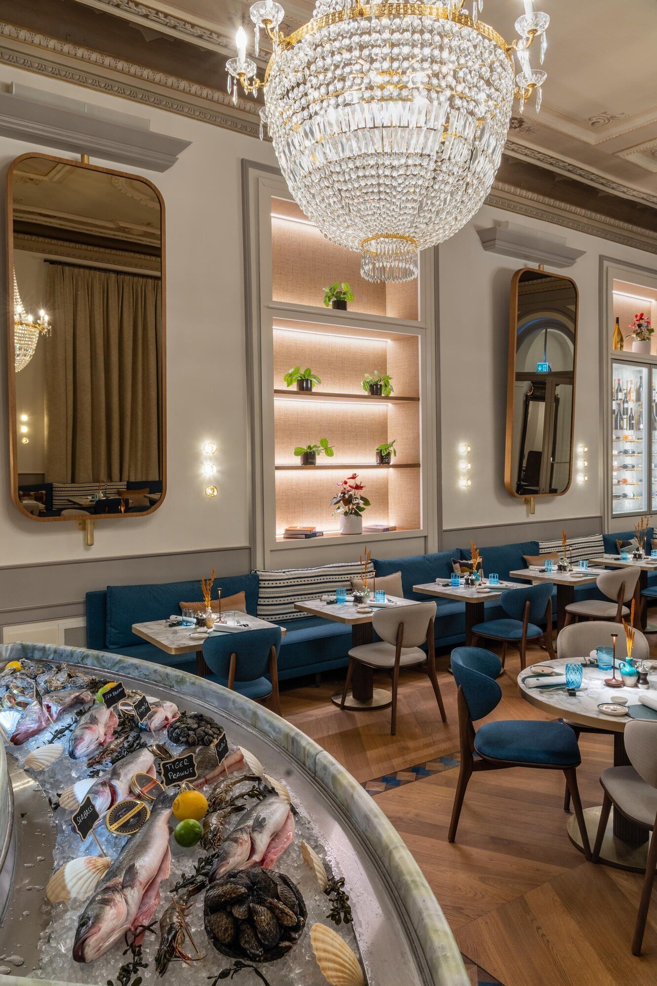 Grand Hotel Des Bains Kempinski St. Moritz, at the table