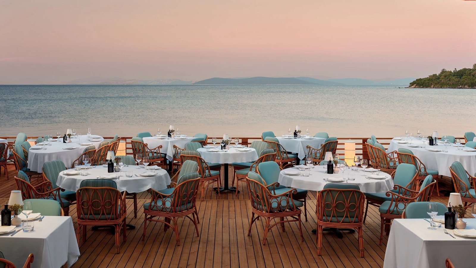 Mandarin Oriental, Bodrum, at the table