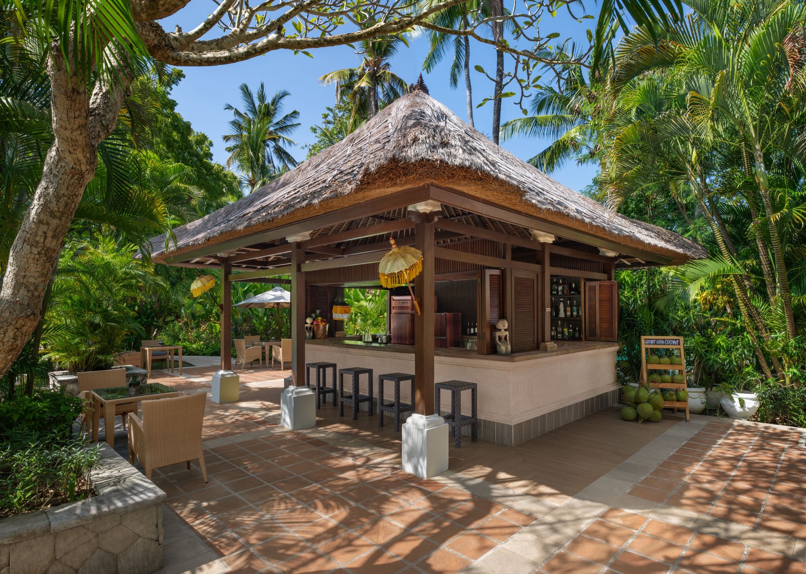 The Laguna Bali, at the table