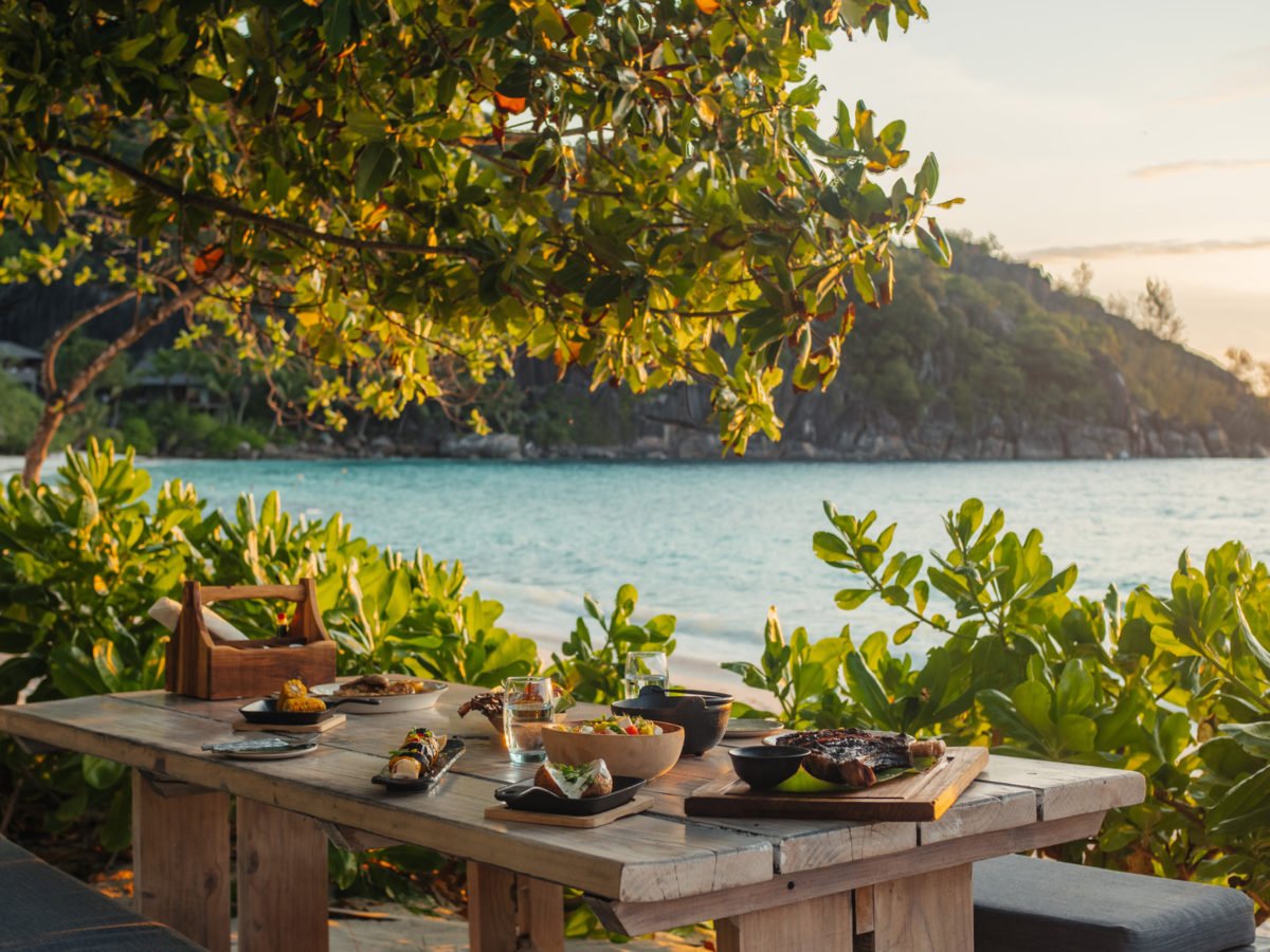 Four Seasons Resort Seychelles, at the table