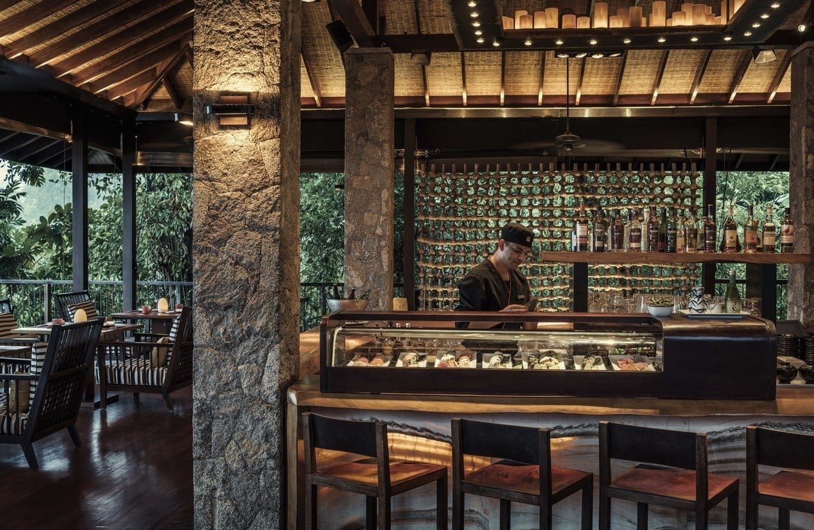 Four Seasons Resort Seychelles, at the table