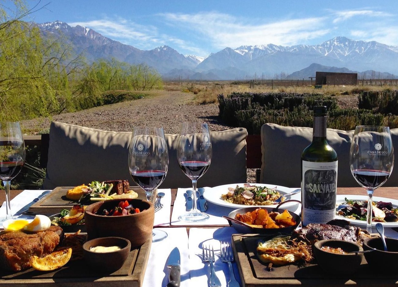 Casa de Uco Vineyards & Wine Resort, at the table