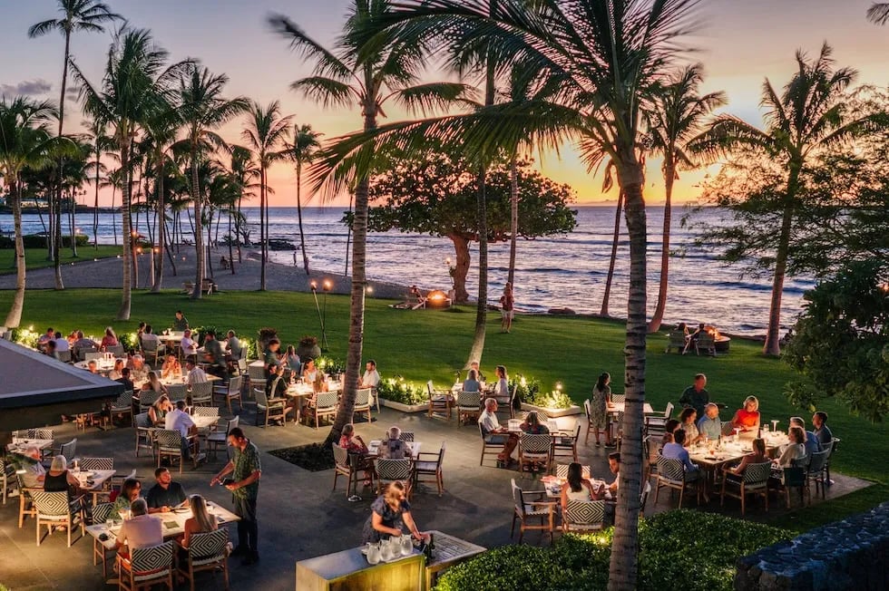 Mauna Lani, at the table