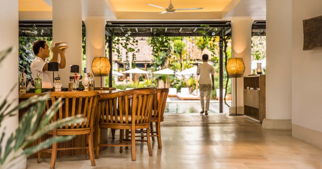 COMO Uma Ubud, at the table