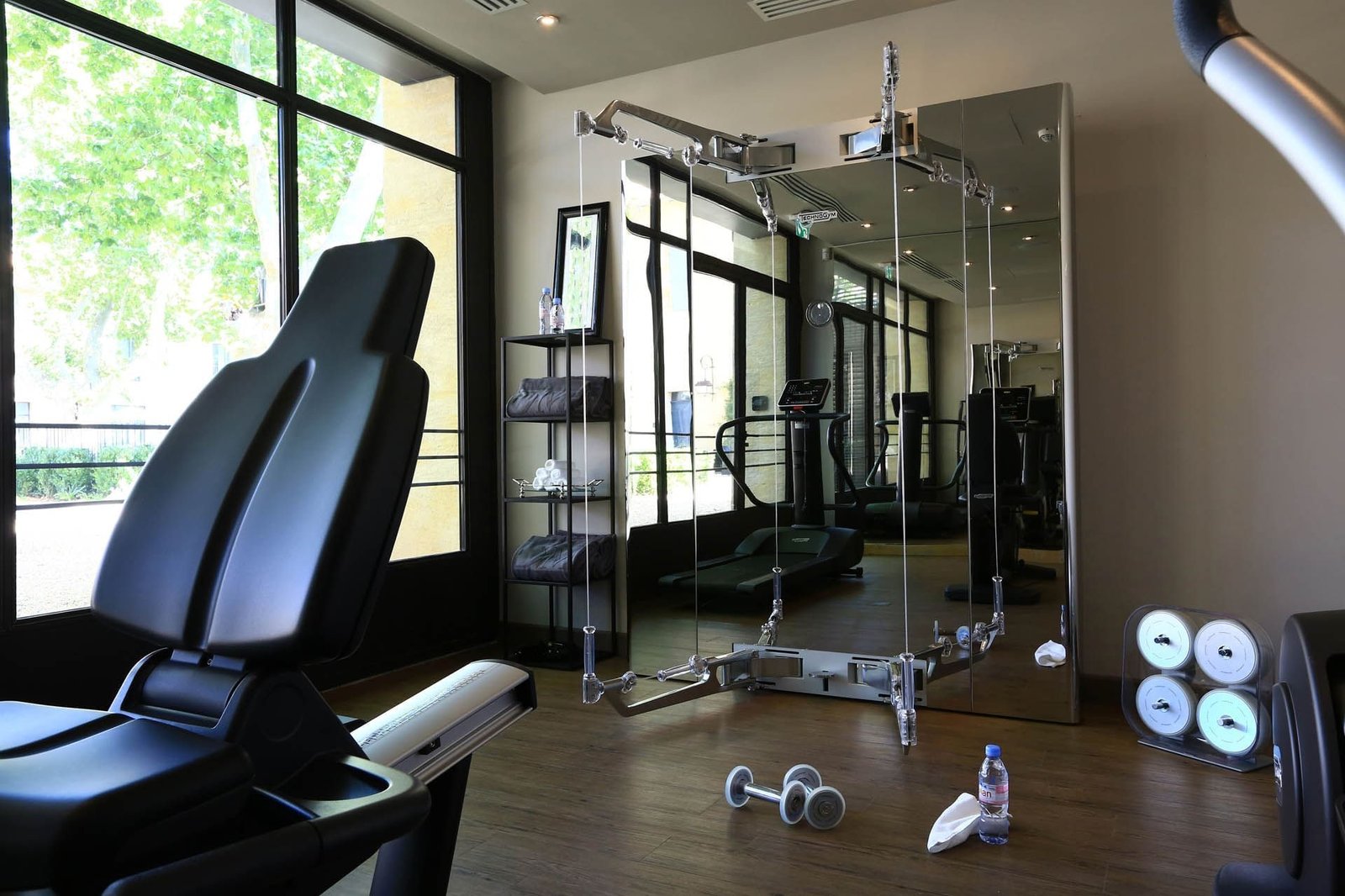 Domaine de Manville, the gym and studio