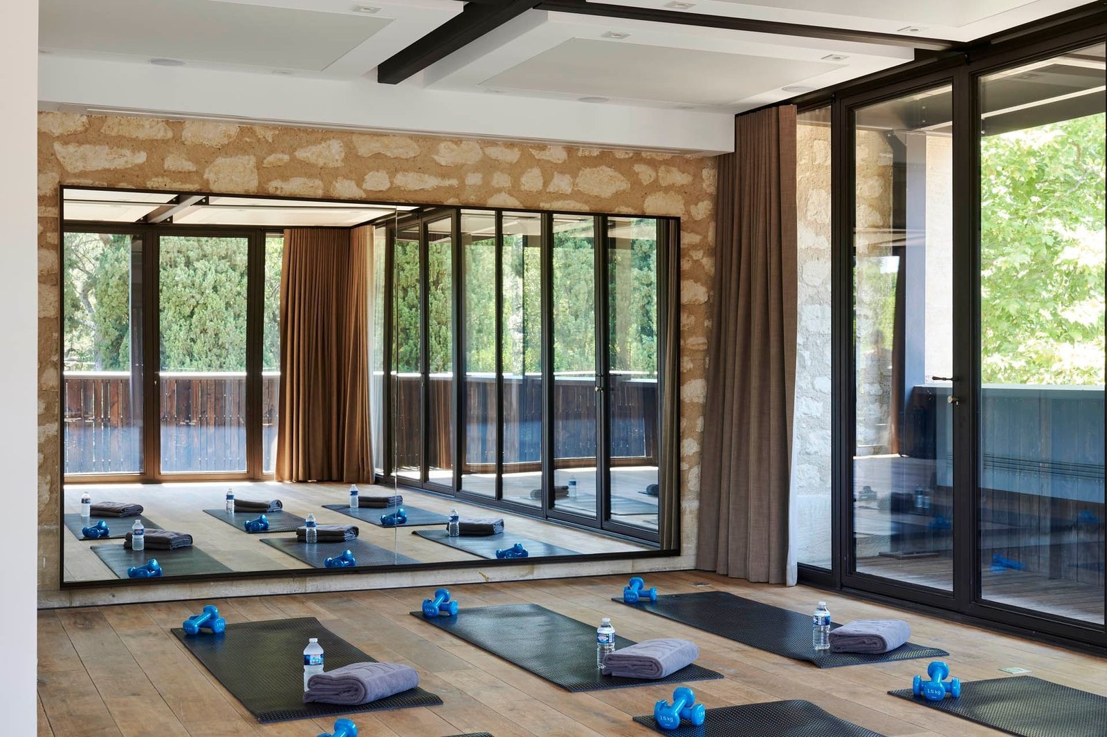 Domaine de Manville, the gym and studio