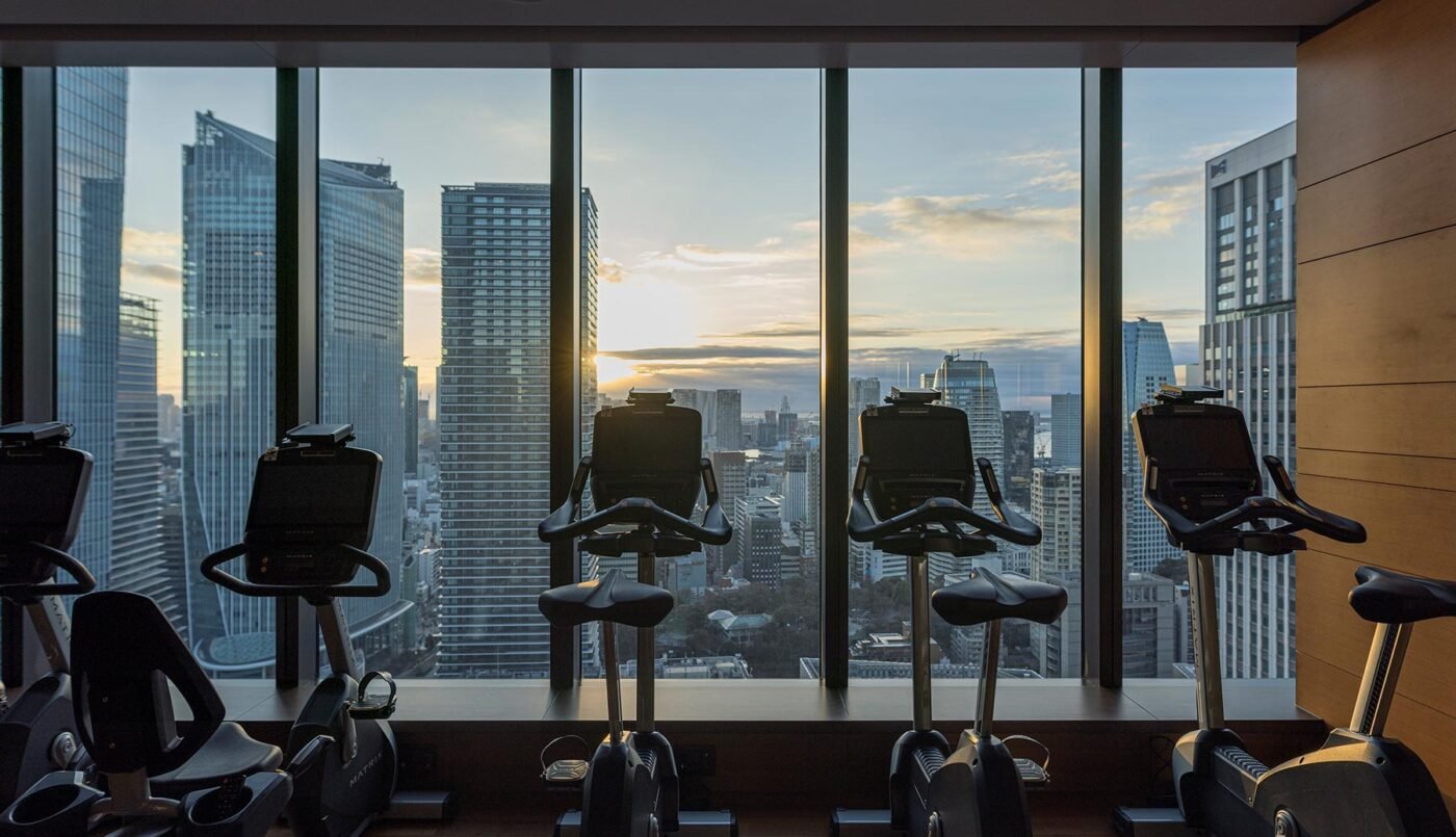 The Okura Tokyo, the sauna and gym