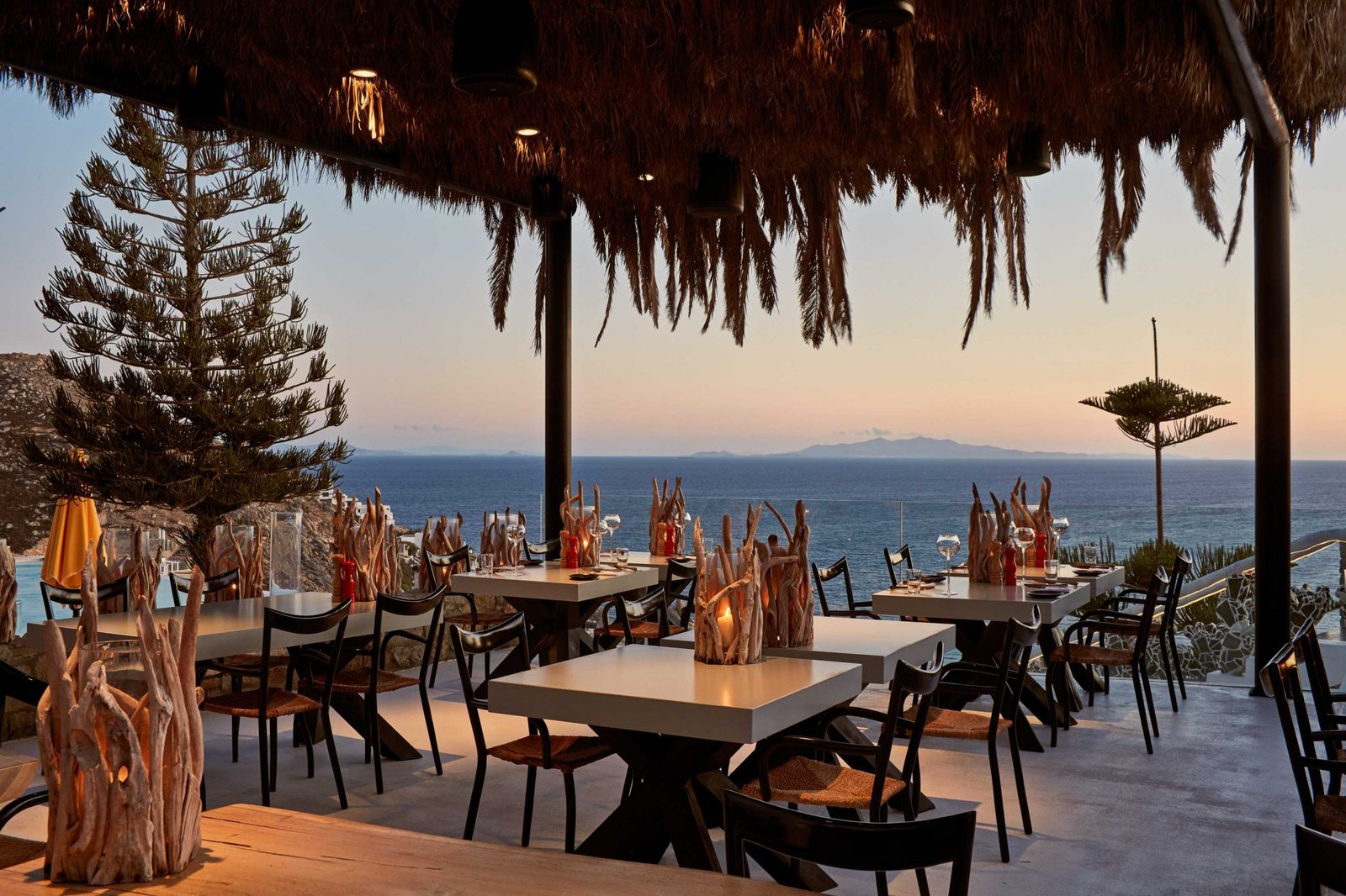 Myconian Utopia Resort, at the table