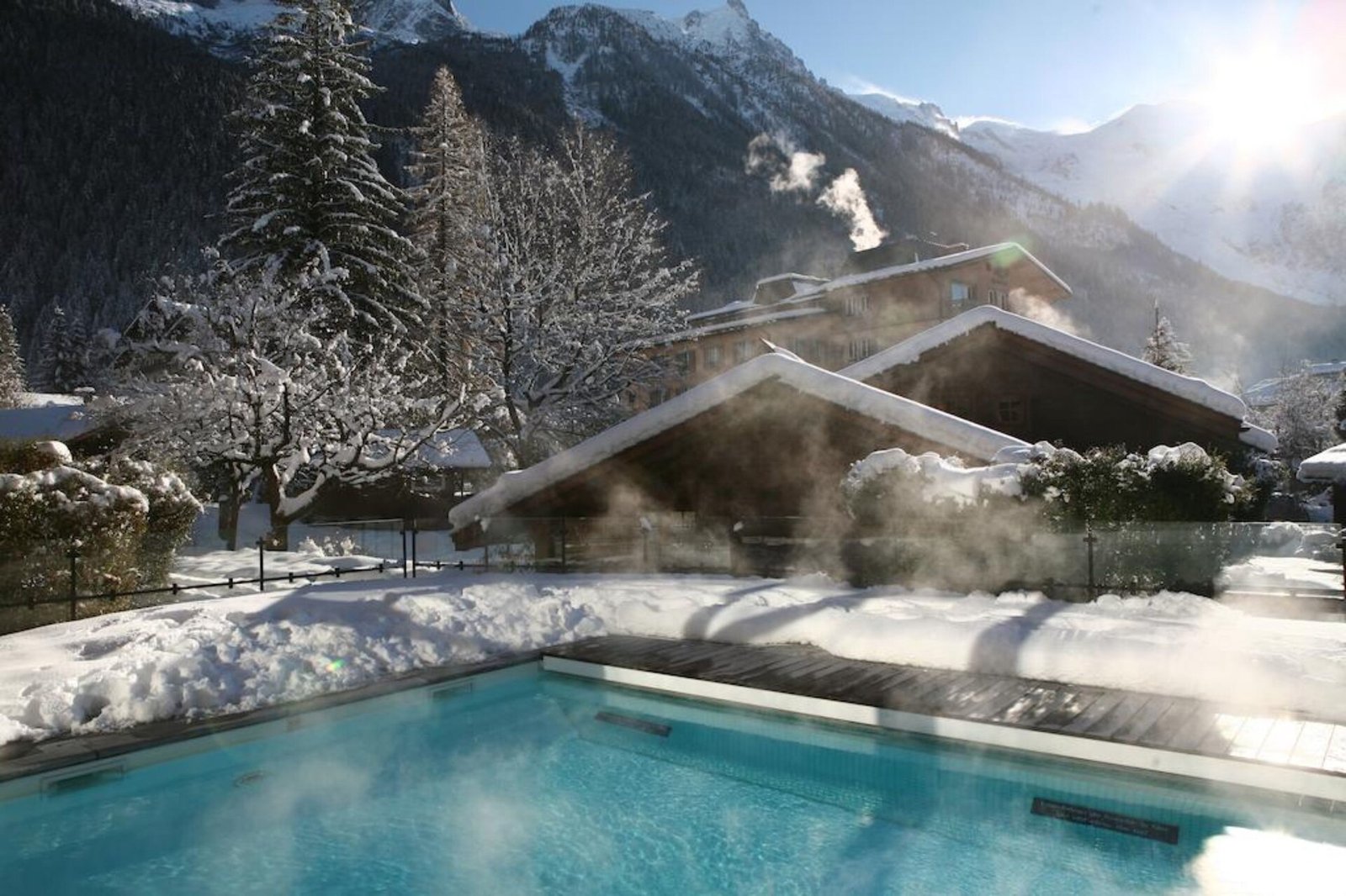 Hôtel Hameau Albert 1er, the pool