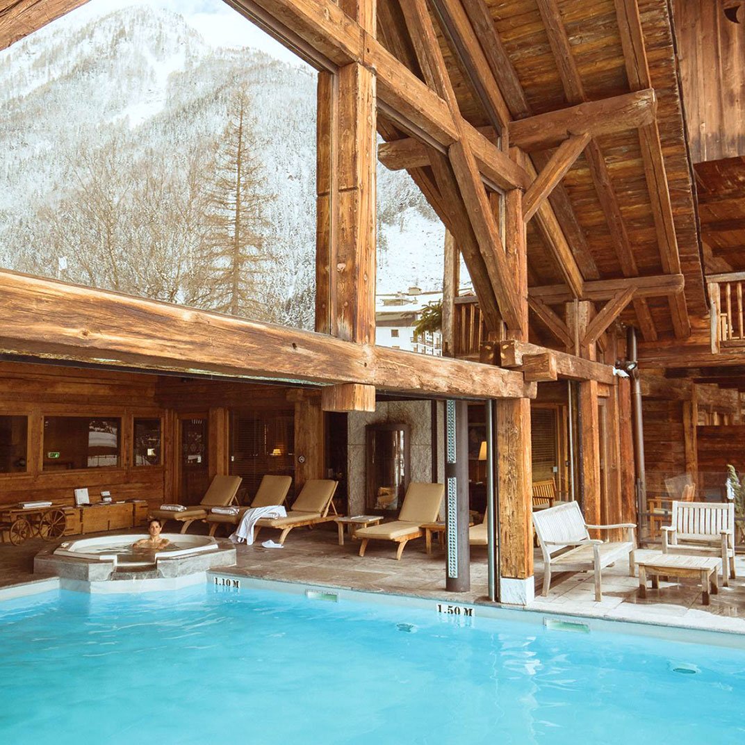 Hôtel Hameau Albert 1er, the pool