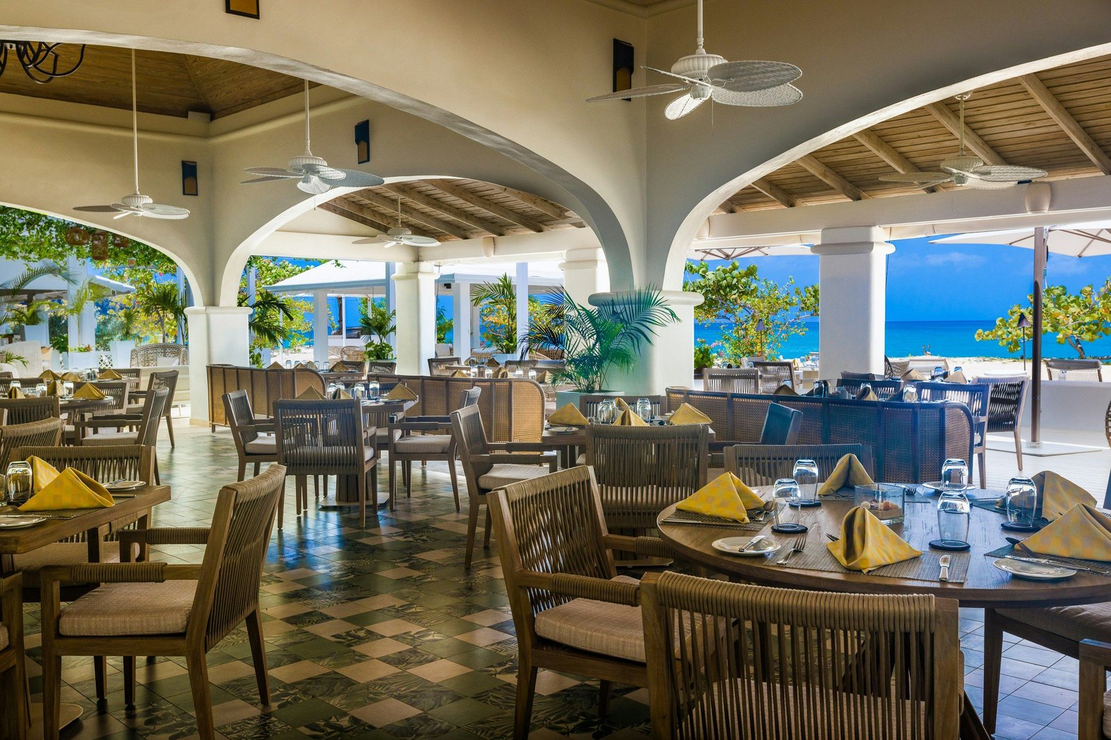 Spice Island Beach Resort, at the table
