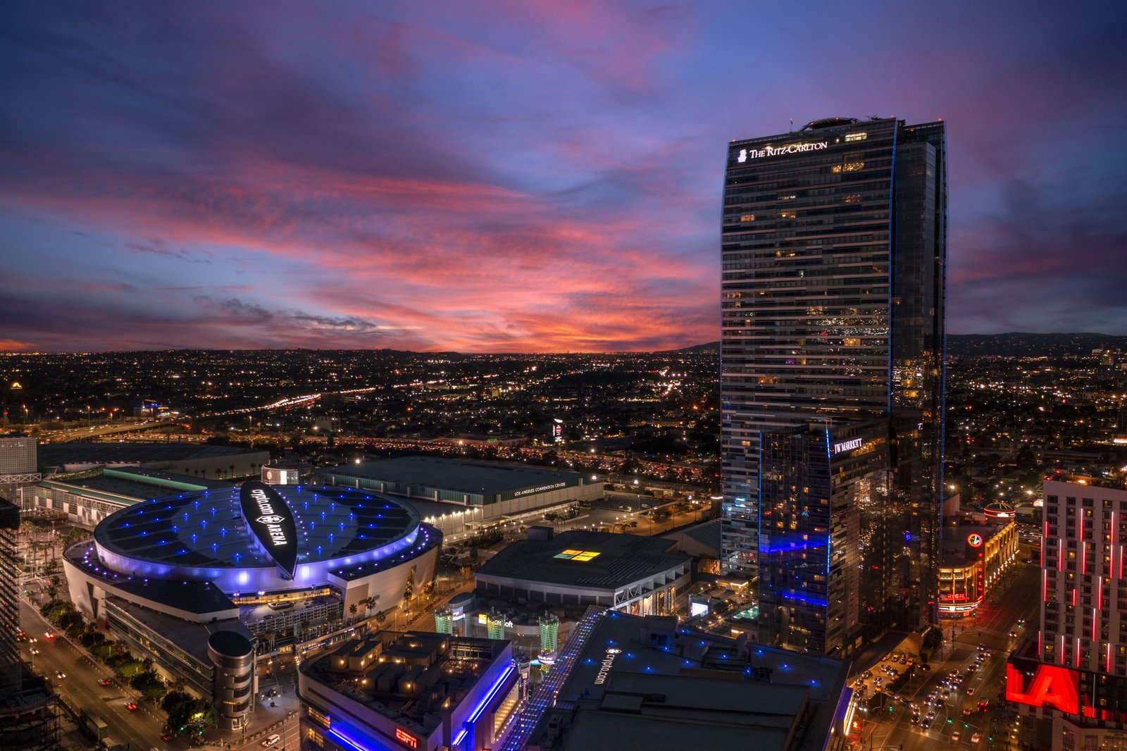 The Ritz-Carlton, Los Angeles — backstory