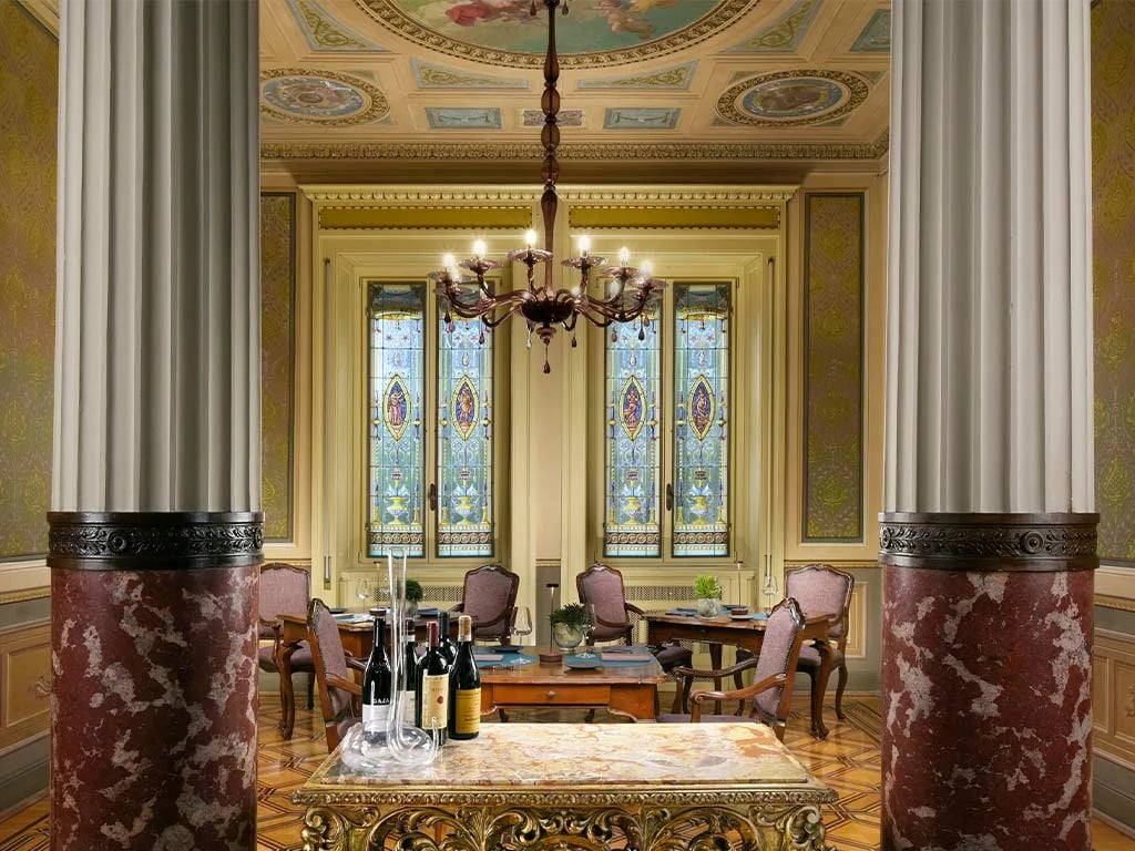 Villa Cortine, at the table