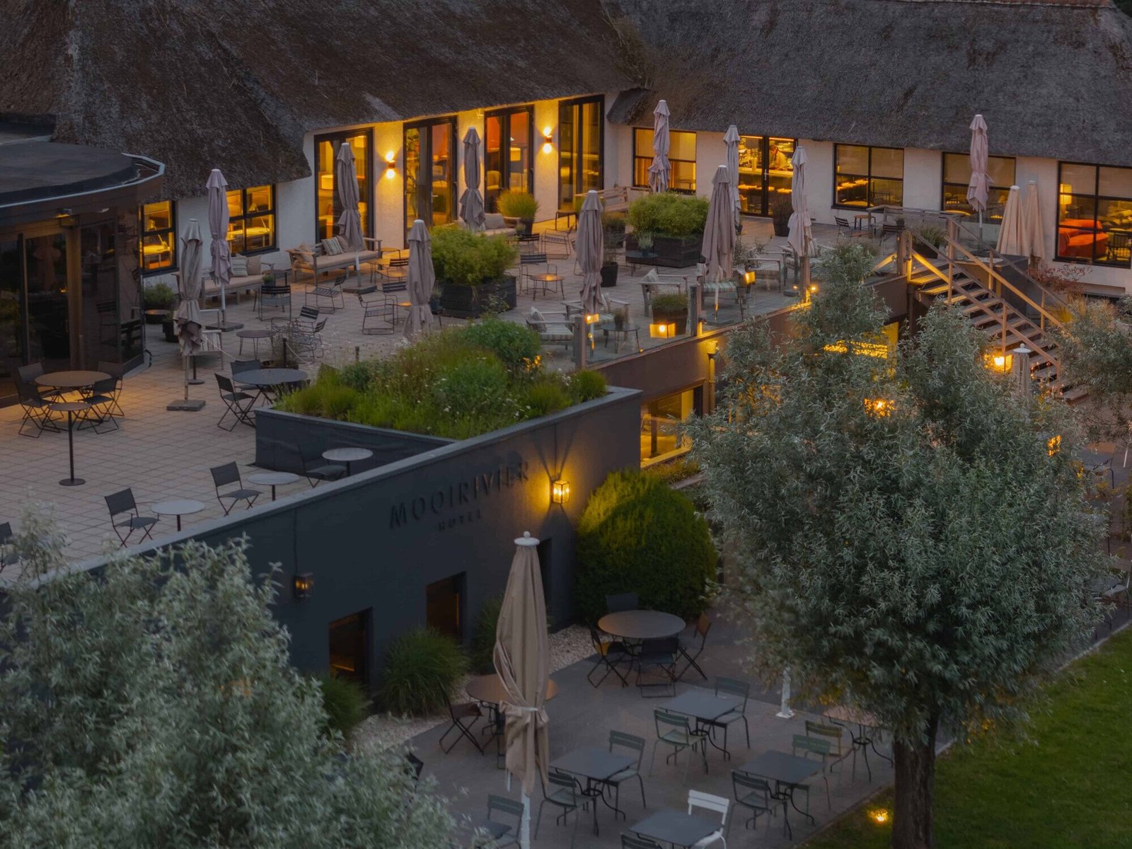 Hotel Mooirivier, restaurant aan de oever