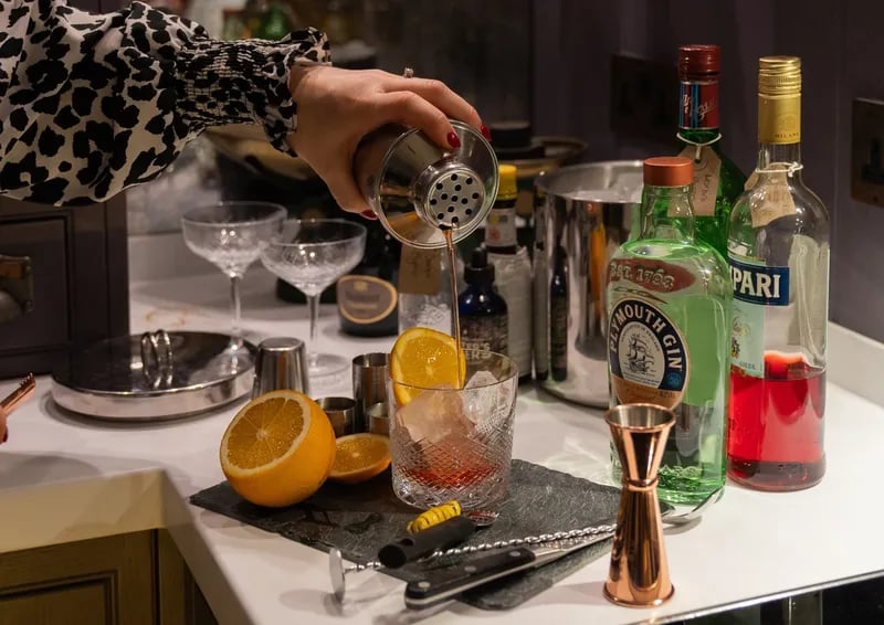 Padstow Townhouse, the kitchen pantry & honesty bar