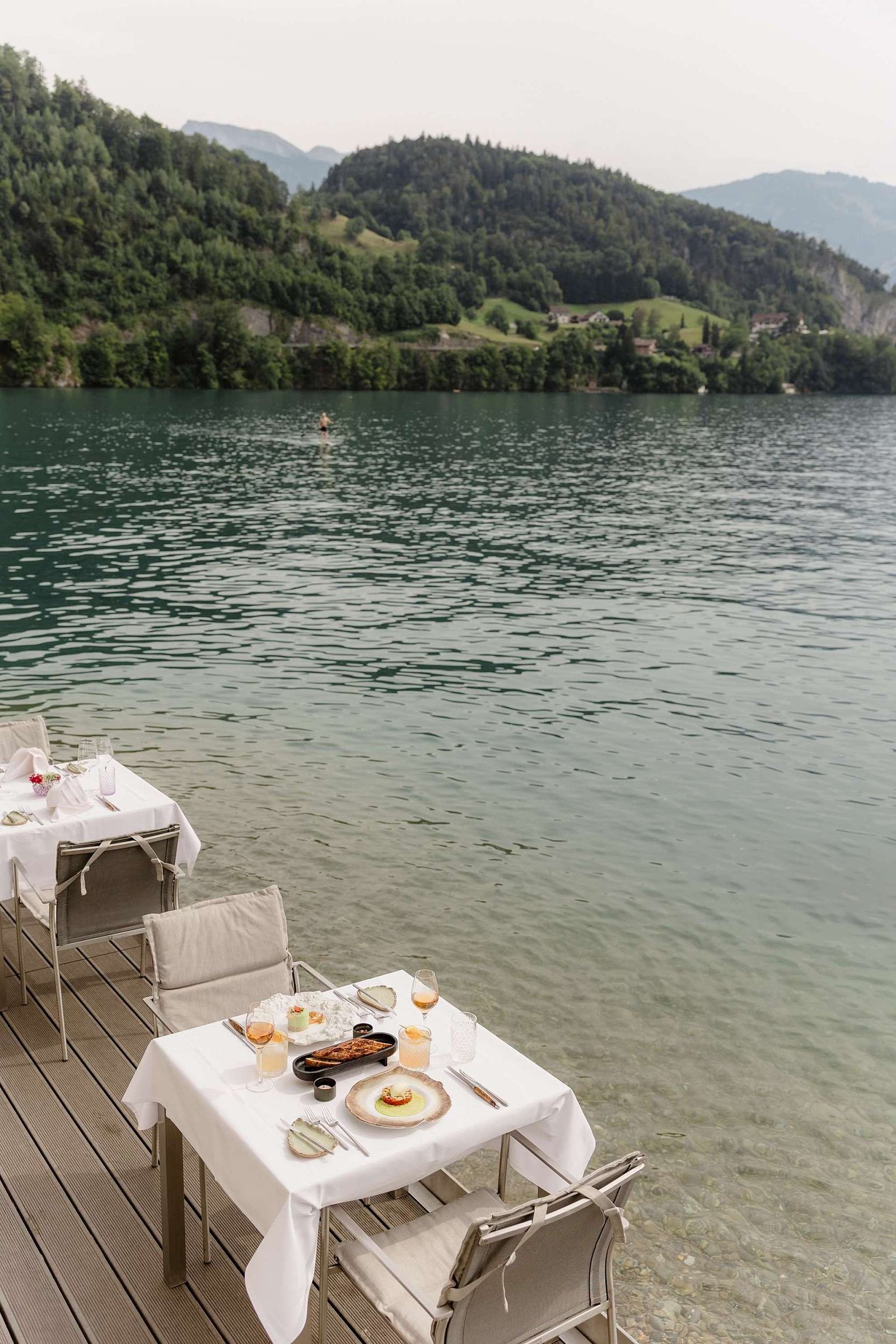 Hotel Vitznauerhof, at the table
