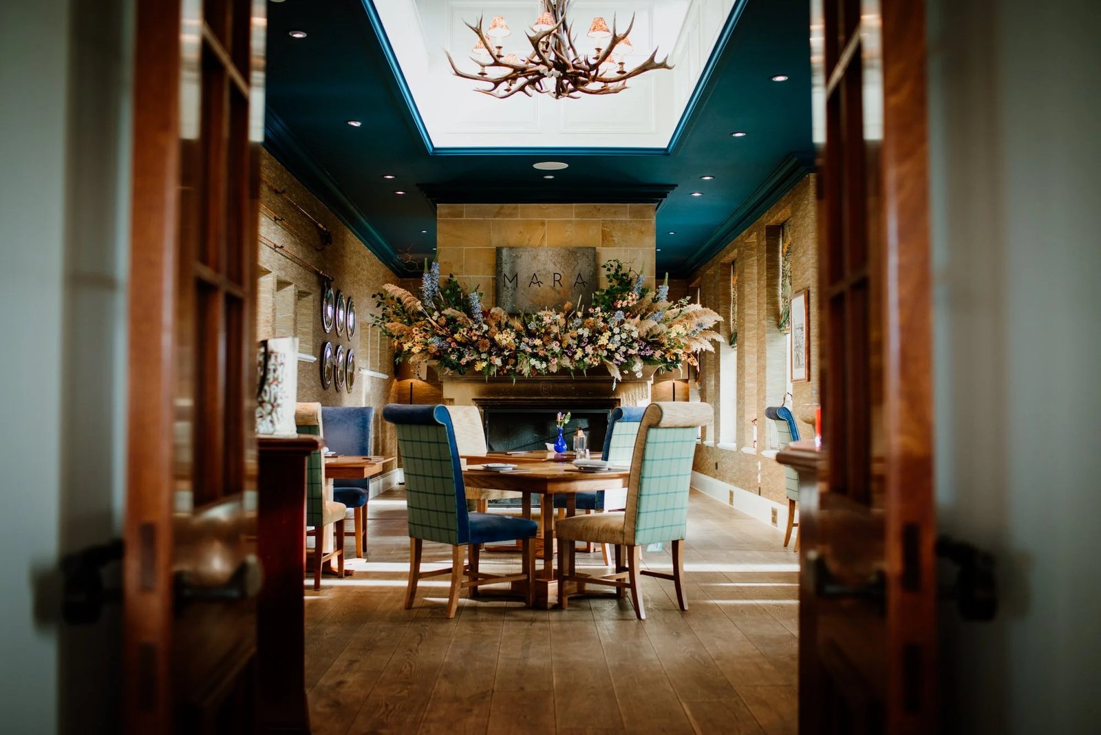 Links House at Royal Dornoch, at the table