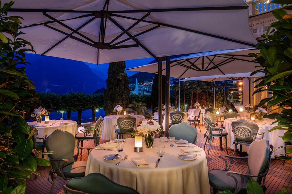 Hotel Splendide Royal Lugano, at the table