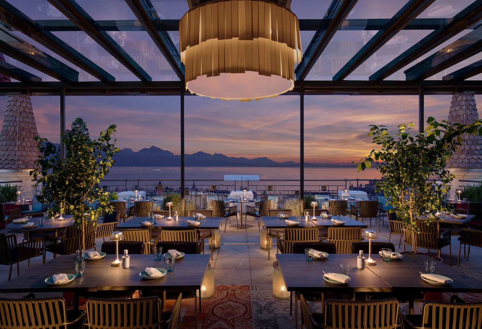 Hotel Royal Savoy Lausanne, the sky lounge