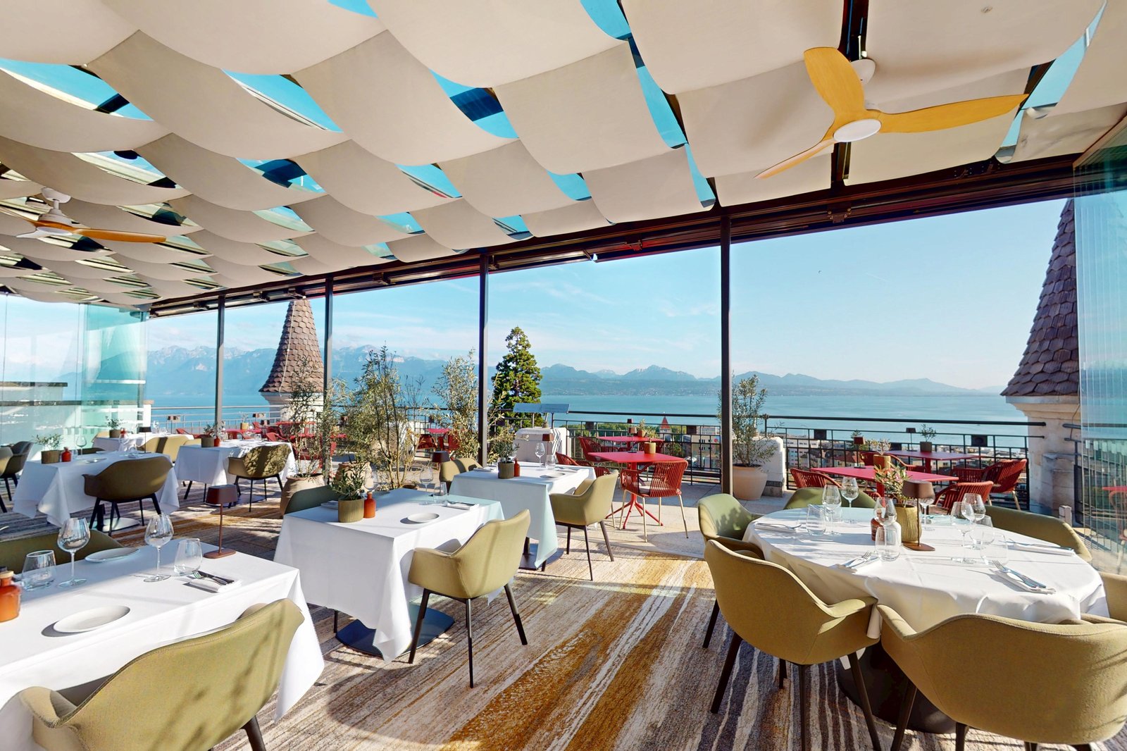 Hotel Royal Savoy Lausanne, the sky lounge