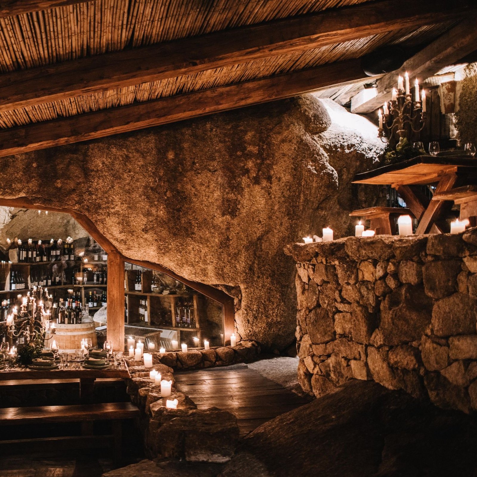 Domaine de Murtoli, la table de la grotte