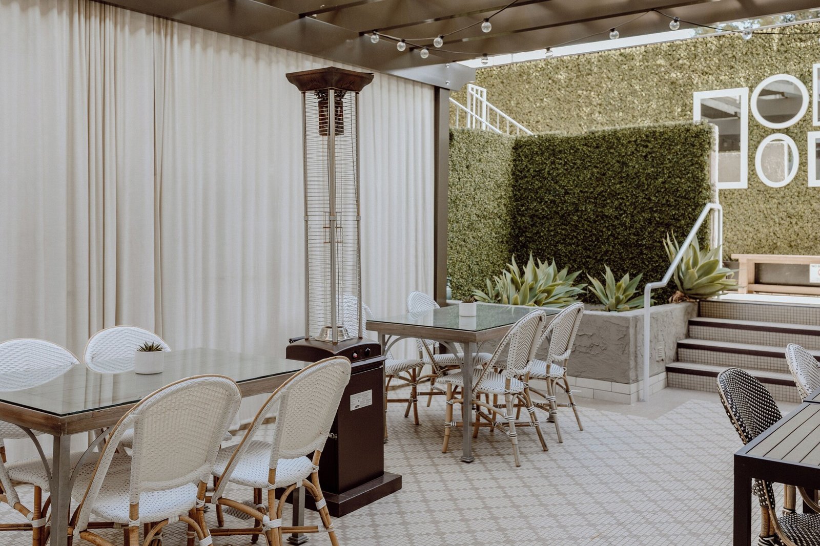 Chamberlain West Hollywood, at the table