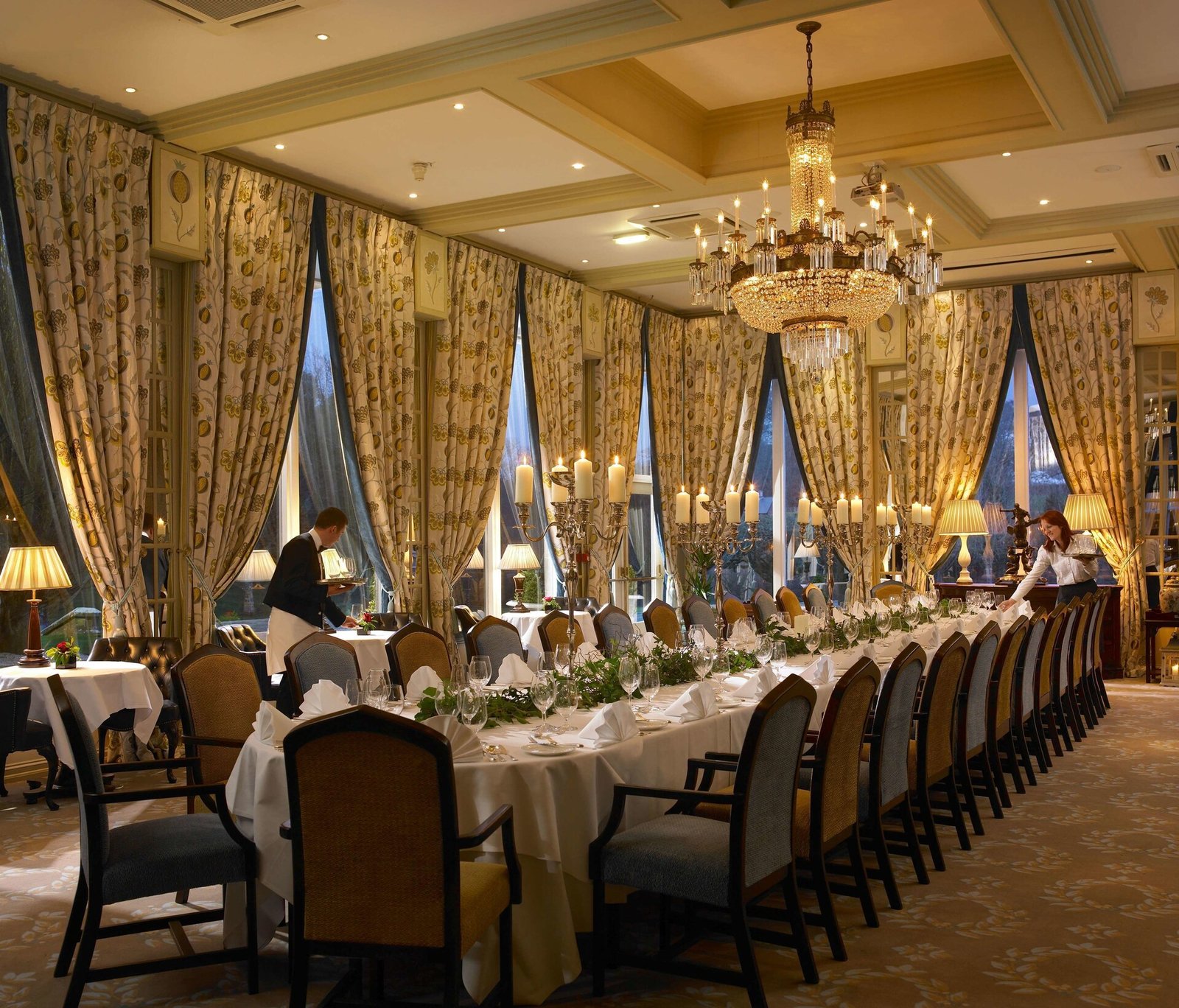Dromoland Castle Hotel, at the table